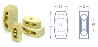 06403 10 x st Blocks double 3mm
